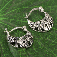 Load image into Gallery viewer, Tribal Hoop Earrings Huggie Curls Earrings For Women Boho Earrings 925 Silver Earrings
