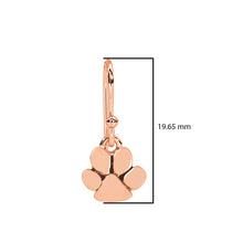 Load image into Gallery viewer, Paw Print Silver Dangle Earrings - Sterling Silver
