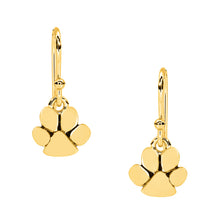 Load image into Gallery viewer, Paw Print Silver Dangle Earrings - Sterling Silver
