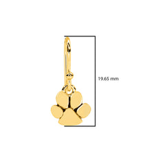 Load image into Gallery viewer, Paw Print Silver Dangle Earrings - Sterling Silver
