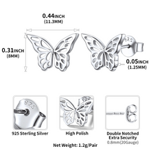 Load image into Gallery viewer, Butterfly Stud Earrings
