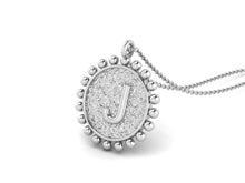 Load image into Gallery viewer, 925 Sterling Silver Initial Necklace - J
