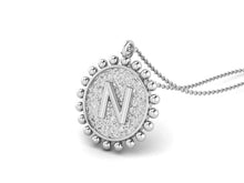 Load image into Gallery viewer, 925 Sterling Silver Initial Necklace - N
