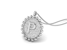 Load image into Gallery viewer, 925 Sterling Silver Initial Necklace - P
