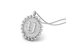 Load image into Gallery viewer, 925 Sterling Silver Initial Necklace - U
