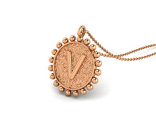 Load image into Gallery viewer, 925 Sterling Silver Initial Necklace - V
