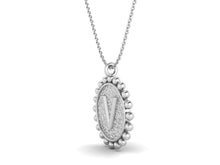 Load image into Gallery viewer, 925 Sterling Silver Initial Necklace - V
