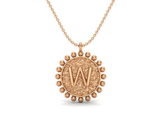 Load image into Gallery viewer, 925 Sterling Silver Initial Necklace - W
