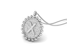 Load image into Gallery viewer, 925 Sterling Silver Initial Necklace - X
