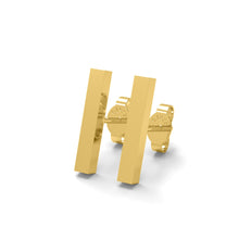 Load image into Gallery viewer, Initial &quot;I&quot; Monogram Stud Earring – Sterling Silver
