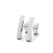 Load image into Gallery viewer, Initial &quot;I&quot; Monogram Stud Earring – Sterling Silver

