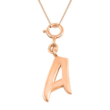 Load image into Gallery viewer, Personalized Letter Pendant - Rose Gold Vermeil
