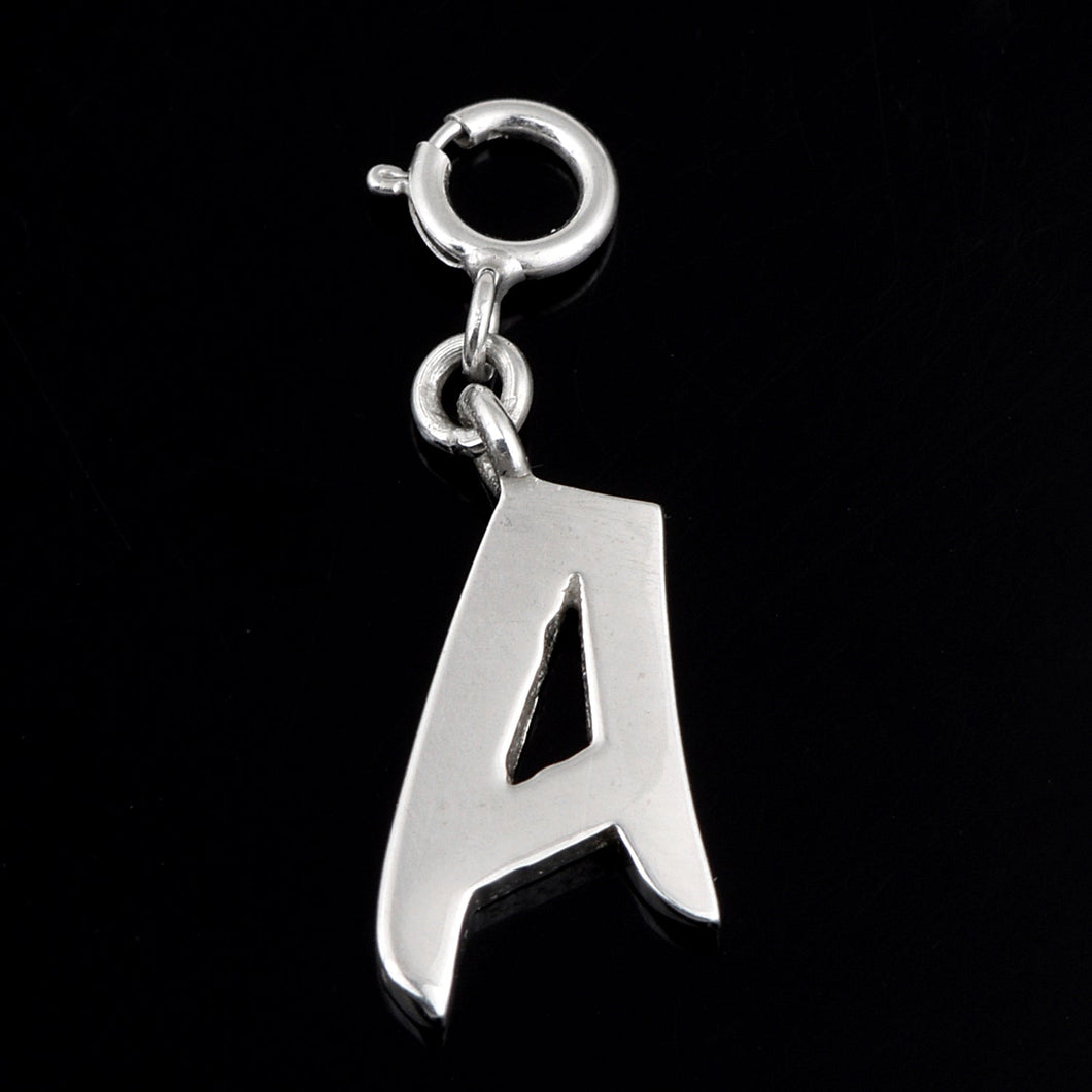 Personalized Letter Pendant - Sterling Silver