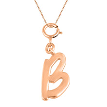 Load image into Gallery viewer, Personalized Letter Pendant - Rose Gold Vermeil
