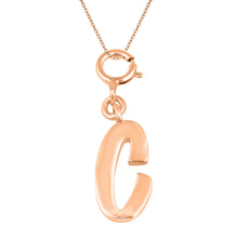 Load image into Gallery viewer, Personalized Letter Pendant - Rose Gold Vermeil

