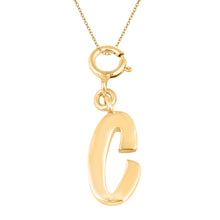 Load image into Gallery viewer, Personalized Letter Pendant - Gold Vermeil
