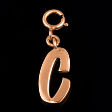Load image into Gallery viewer, Personalized Letter Pendant - Rose Gold Vermeil
