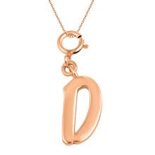 Load image into Gallery viewer, Personalized Letter Pendant - Rose Gold Vermeil
