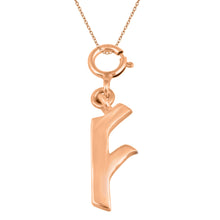 Load image into Gallery viewer, Personalized Letter Pendant - Rose Gold Vermeil

