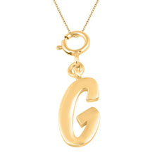 Load image into Gallery viewer, Personalized Letter Pendant - Gold Vermeil
