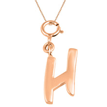 Load image into Gallery viewer, Personalized Letter Pendant - Rose Gold Vermeil
