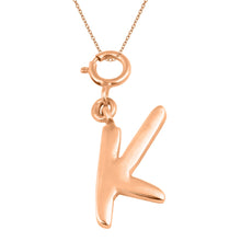 Load image into Gallery viewer, Personalized Letter Pendant - Rose Gold Vermeil
