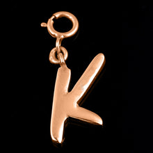 Load image into Gallery viewer, Personalized Letter Pendant - Rose Gold Vermeil
