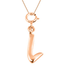 Load image into Gallery viewer, Personalized Letter Pendant - Rose Gold Vermeil
