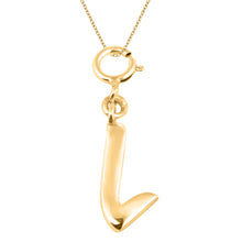 Load image into Gallery viewer, Personalized Letter Pendant - Gold Vermeil
