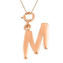 Load image into Gallery viewer, Personalized Letter Pendant - Rose Gold Vermeil
