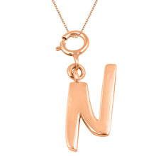 Load image into Gallery viewer, Personalized Letter Pendant - Rose Gold Vermeil
