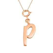 Load image into Gallery viewer, Personalized Letter Pendant - Rose Gold Vermeil
