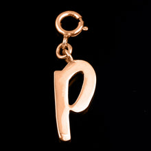 Load image into Gallery viewer, Personalized Letter Pendant - Rose Gold Vermeil
