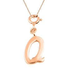 Load image into Gallery viewer, Personalized Letter Pendant - Rose Gold Vermeil

