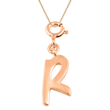 Load image into Gallery viewer, Personalized Letter Pendant - Rose Gold Vermeil
