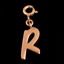 Load image into Gallery viewer, Personalized Letter Pendant - Rose Gold Vermeil
