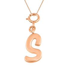 Load image into Gallery viewer, Personalized Letter Pendant - Rose Gold Vermeil
