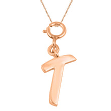 Load image into Gallery viewer, Personalized Letter Pendant - Rose Gold Vermeil
