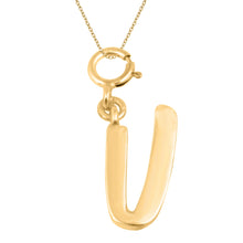 Load image into Gallery viewer, Personalized Letter Pendant - Gold Vermeil
