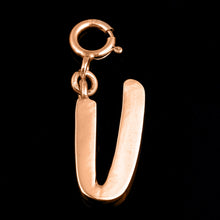 Load image into Gallery viewer, Personalized Letter Pendant - Rose Gold Vermeil
