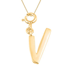 Load image into Gallery viewer, Personalized Letter Pendant - Gold Vermeil
