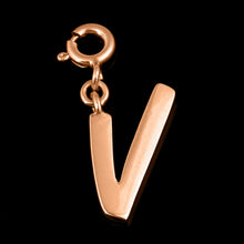 Load image into Gallery viewer, Personalized Letter Pendant - Rose Gold Vermeil
