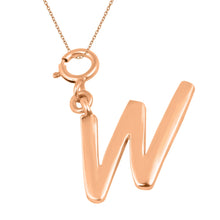 Load image into Gallery viewer, Personalized Letter Pendant - Rose Gold Vermeil
