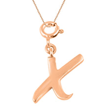 Load image into Gallery viewer, Personalized Letter Pendant - Rose Gold Vermeil
