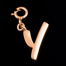 Load image into Gallery viewer, Personalized Letter Pendant - Rose Gold Vermeil
