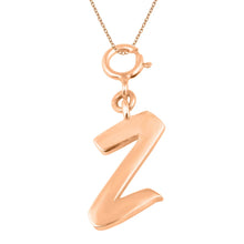 Load image into Gallery viewer, Personalized Letter Pendant - Rose Gold Vermeil
