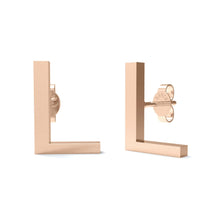 Load image into Gallery viewer, Initial &quot;L&quot; Monogram Stud Earring – Sterling Silver
