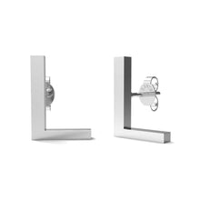 Load image into Gallery viewer, Initial &quot;L&quot; Monogram Stud Earring – Sterling Silver
