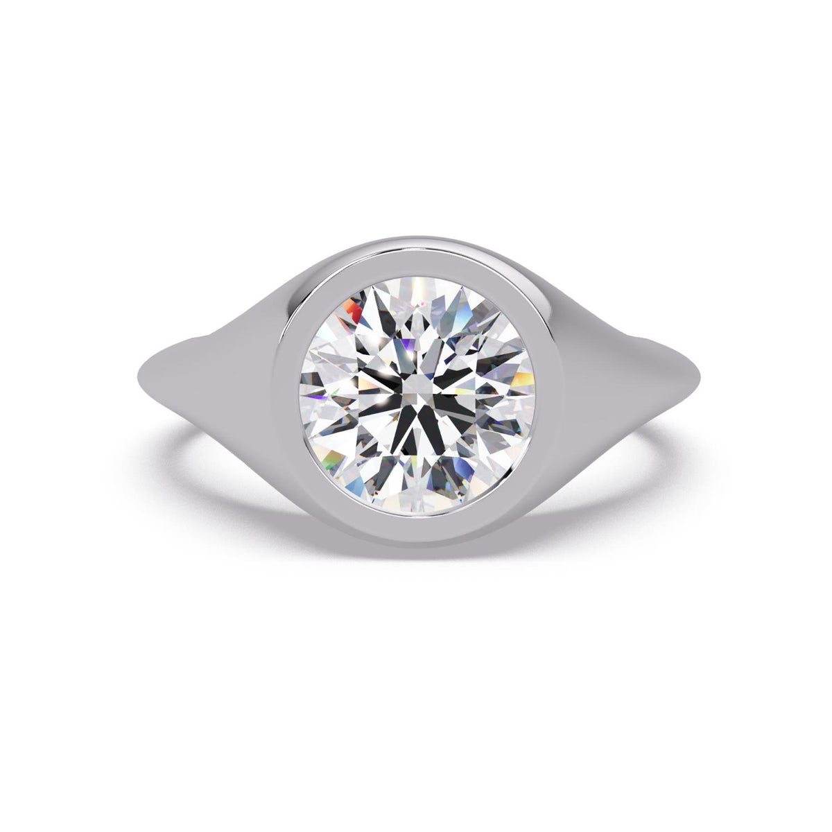 2.00 Ct Round Lab-Grown Diamond Solitaire Ring - 925 Sterling Silver
