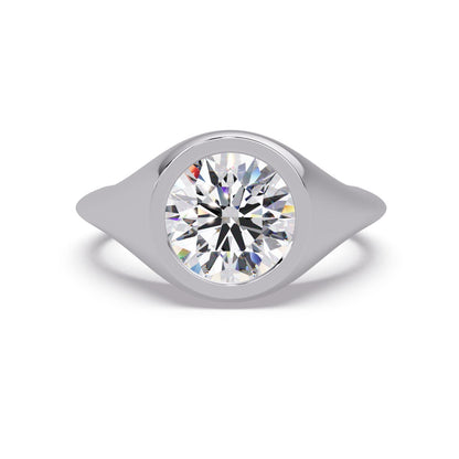 2.00 Ct Round Lab-Grown Diamond Solitaire Ring - 925 Sterling Silver